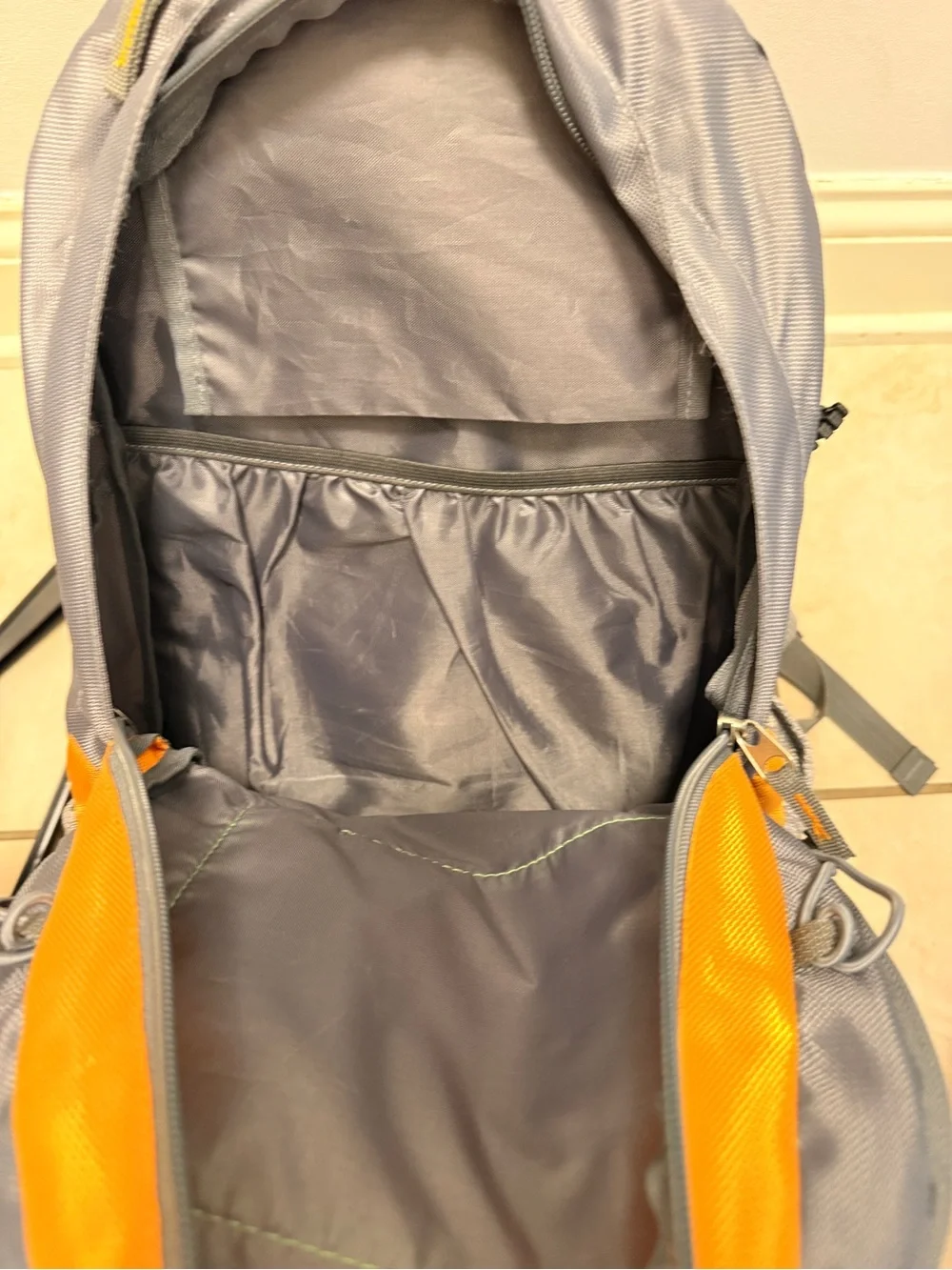 Men's Gray & Orange Daypack Backpack